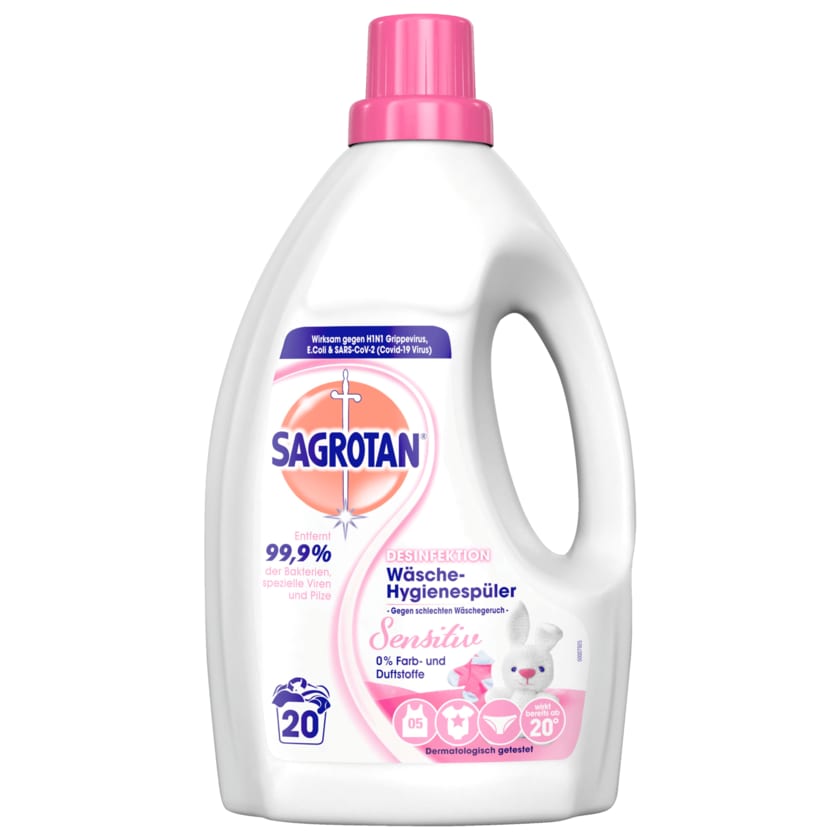 Sagrotan Wäsche-Hygienespüler Sensitiv 1,5l, 15WL